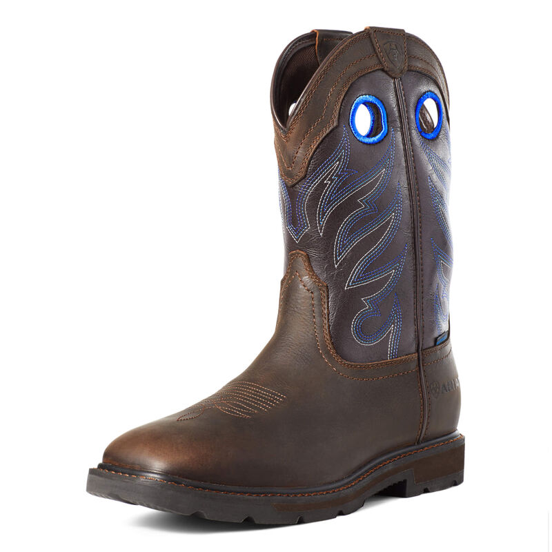 Botas De Trabajo Ariat Groundwork Waterproof Marrones Oscuro Hombre - Chile 273-SKXUEB